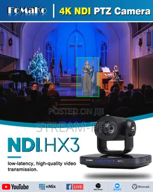 FoMaKo K820S NDI/12G-SDI PTZ Camera With 20x Optical Zoom