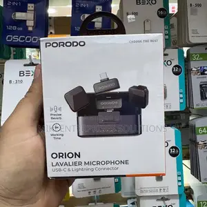 Porodo Orion Lavalier Microphone Type C Lightning Head Connector