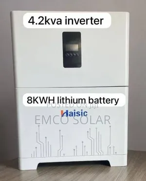 Haisic 8kwh 24v Lithium Battery With 4.2kva 12v Inverter
