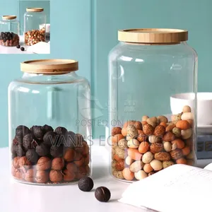 Clear Plastic Jars With Wood Lids