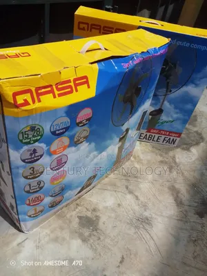 Beat Power Outages With the Qasa 18" Rechargeable Fan Solar Kit