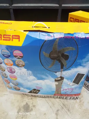 Beat the Heat With the Qasa 18" Solar Rechargeable Fan
