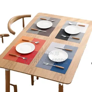 Quality 6pcs Woven PVC Place Mat, for Hotels, Restaurant Home Use