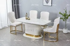 High Quality Imported Marble Dining With 6 Chair Available to Pick Up