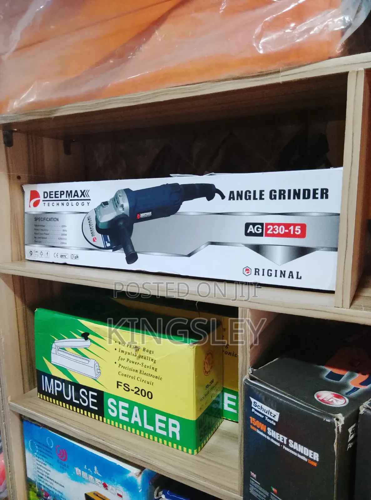 Deepmax Technology Angle Grinder, Model AG 230-15.