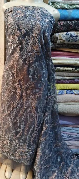Premium Lace Fabrics High Quality Sample Lace - Bridal Asoebi Abuja