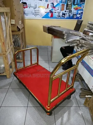 Hotel Luggage Trolley Gold