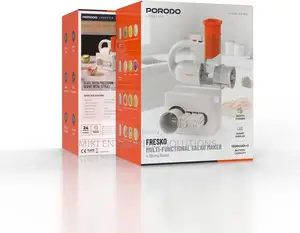 Porodo Lifestyle Fresko Multi-Functional Salad Maker With 4 Blade-Whit