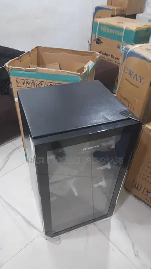New Hisense JC-94 Glass Door Fridge for Bedroom Study
