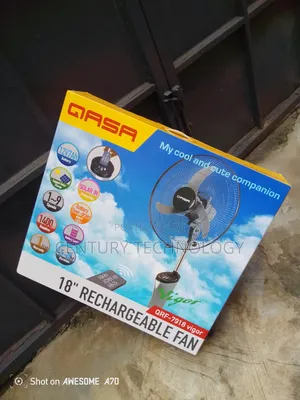 QASA 18" Rechargeable Standing Fan – Reliable Cooling Anytime