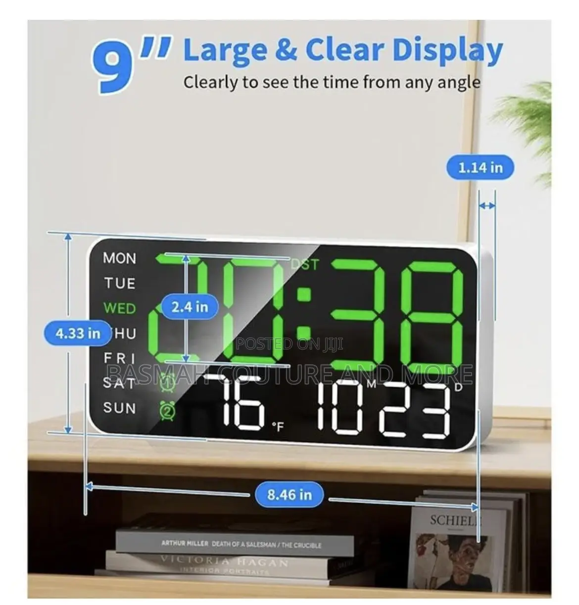 Large Digital Wall Clock