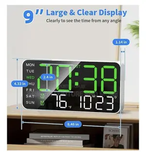 Large Digital Wall Clock