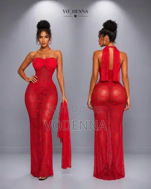 Red Mesh Dress