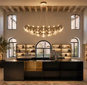Nordic LED Bubble Lamp Chandelier