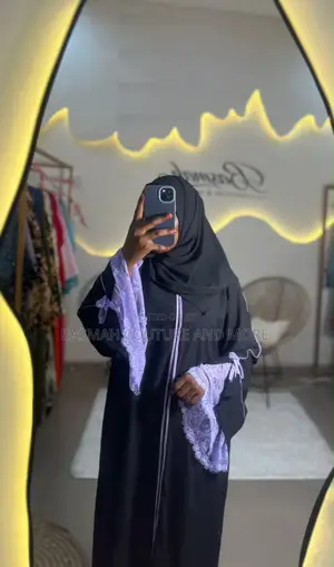 Handmade Black Abaya Dress