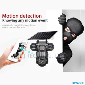 V380 3 Triple Lens PTZ Solar Camera