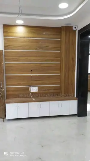 TV Stand With Fluted Panel
