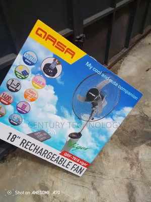 QASA 18" Standing Fan – Rechargeable, Durable Energy Efficient