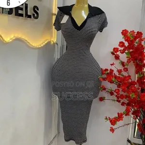 Simple,elegant Striped Bodycon Lounge Wears Suitable for Any Occasion