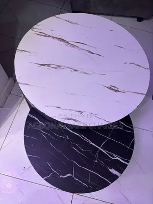 Modern 2-Piece Nesting Coffee Table Set – Faux Marble Top