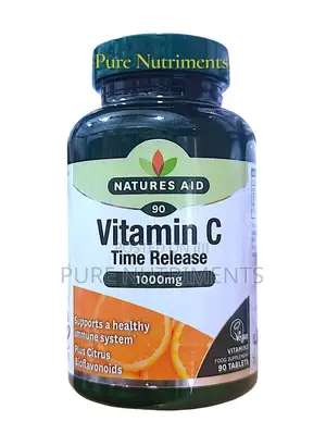 Natures Aid Vitamin C 1000mg Time Release 90 Tabs_ Immune Skin