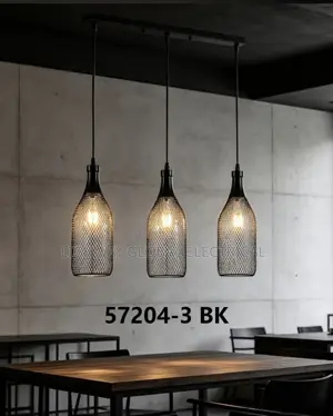 Vintage Black Cage Minimalist Pendant Light