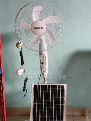 Brand New Rechargeable Solar Fan With Panel LED Light
