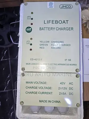 Marine Lifeboat Battery Charger 42V AC to 2×12V DC (IP56)