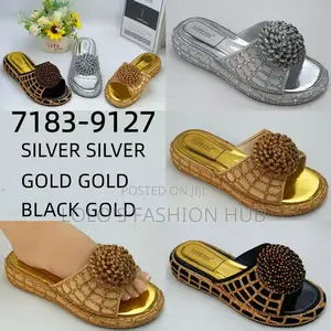 Luxury Rhinestone Platform Slide Slippers