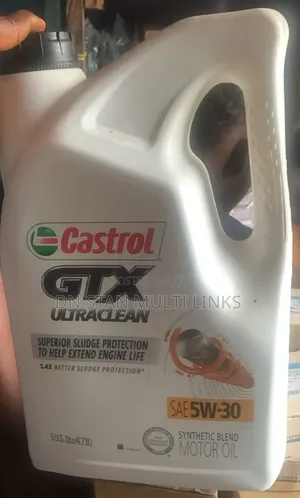 Castrol GTX Ultraclean SAE 5w-30 Motor Oil.