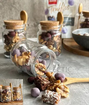 Holiday Fruit Nuts Jars With Lids