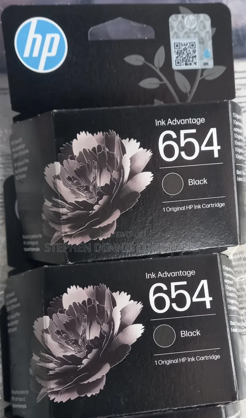 654 Original HP Printer Cartridge Ink