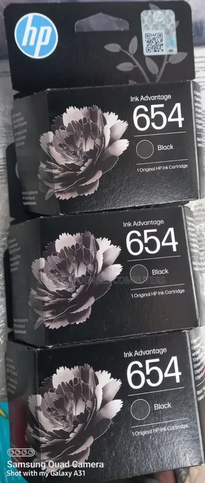 654 Original HP Printer Cartridge Ink