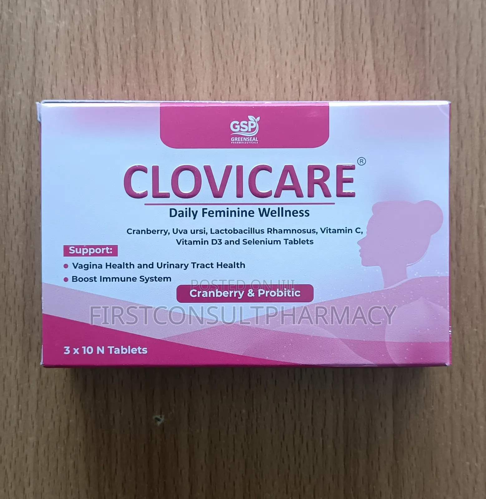 Clovicare Cranberry Probiotic X 30