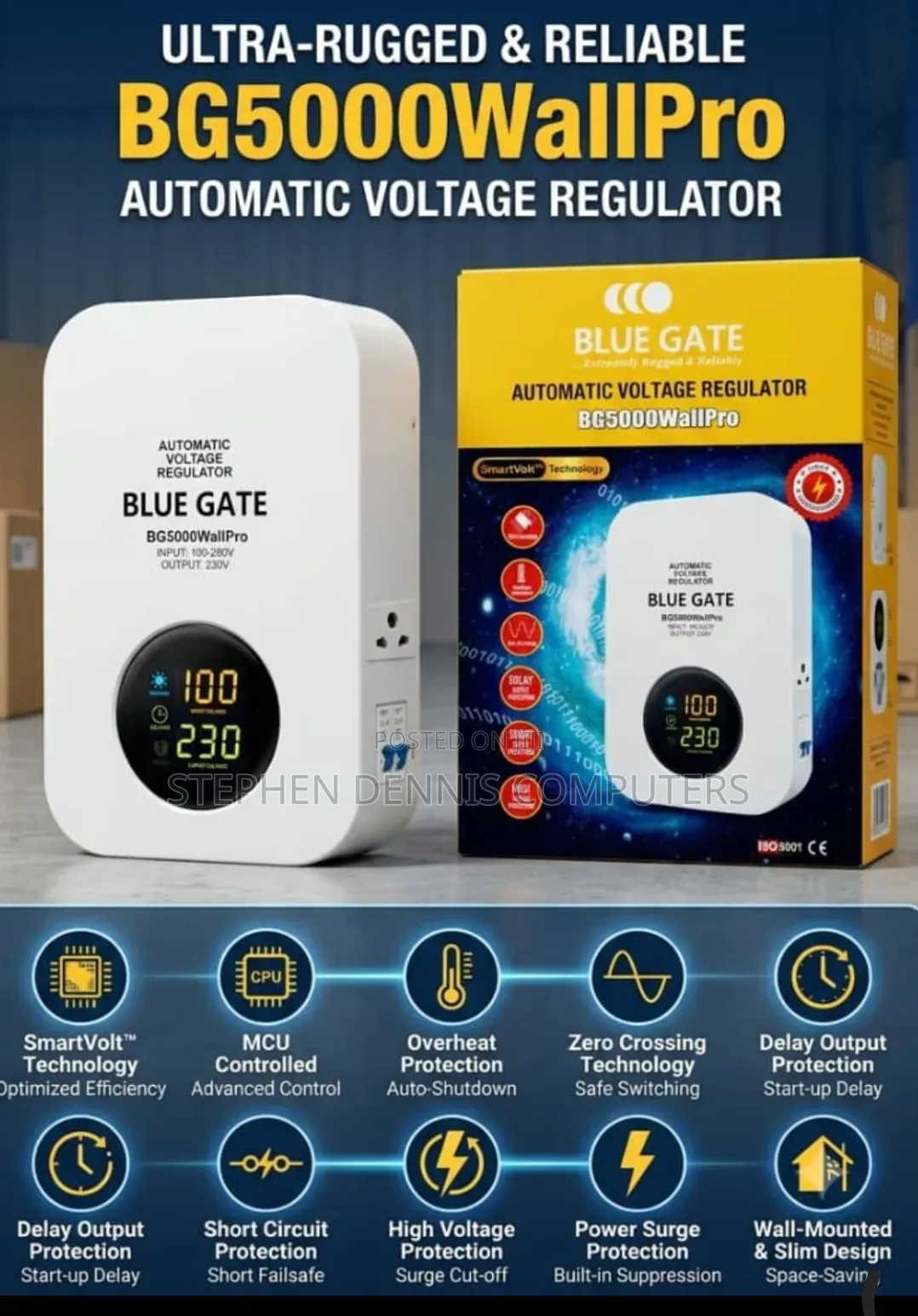 BG5000 Wallpro Automatic Voltage Regulator