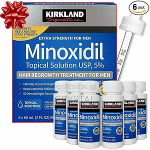 Kirkland Minoxidil Pack of 6pcs for Hair and Beard Growth