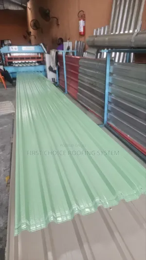 Pale Green Colour Oven Baked Pure Aluminium Roofing Sheets 0.55mm