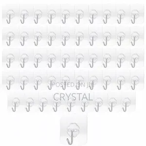Self Adjustable Wall Hooks -50pcs Set