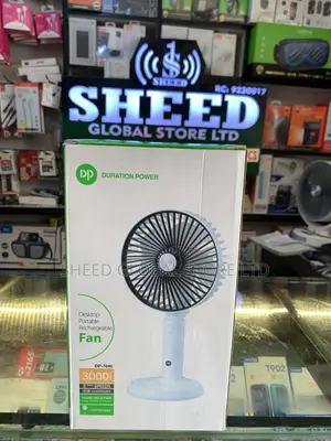 Dp Desktop Portable Rechargeable Fan