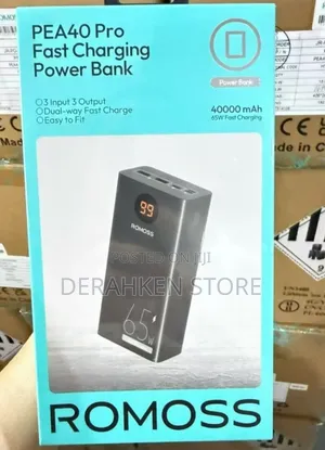 Laptop and Phone Romoss 40,000mah 65w Type C Output