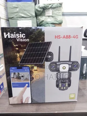 2 Way Audio 3 Eyes Haisic Solar Camera With Somand Memory Card Space