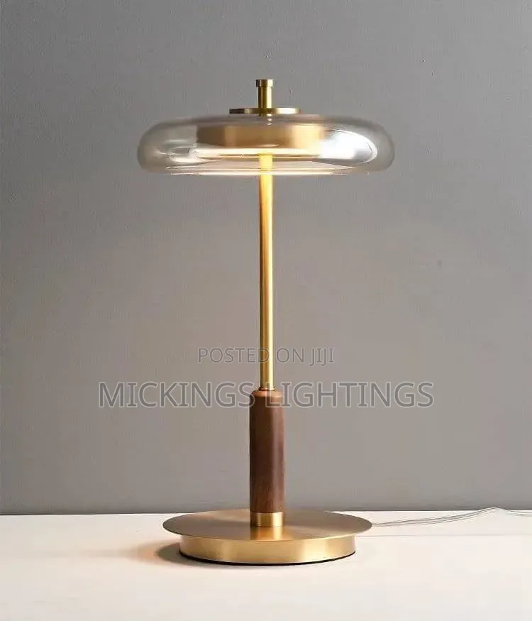 Brass Walnut LED Pendant Lamp