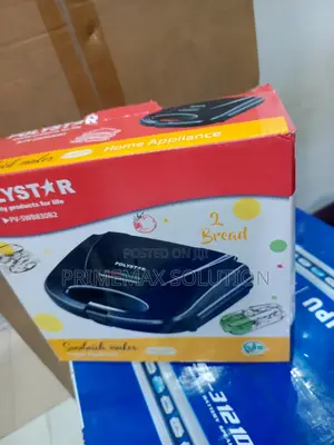 Non-Stick 2-Slice Polystar Toaster | Even Heat Overheat Protection