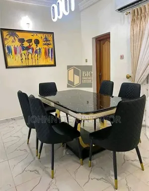 Brown Black Cream Color Dining Table