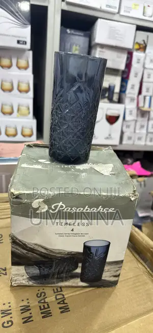 Blue Water Glass by 4pcs in a Pack