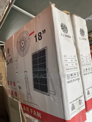 ZL SHIDAI Rechargeable Solar Fan With Panel