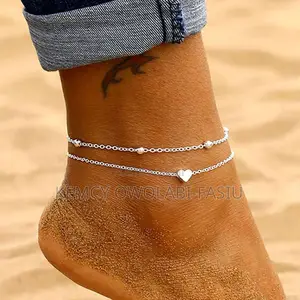 2 in 1 Ankle Leg Chain-Silver