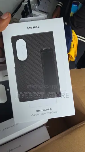 Official Samsung Galaxy Z Fold8 Ultra Silicone Carbon Standing Case