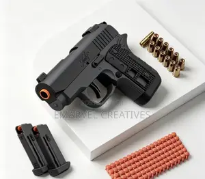 Realistic Toy Gun With Magazine, Shell Cases