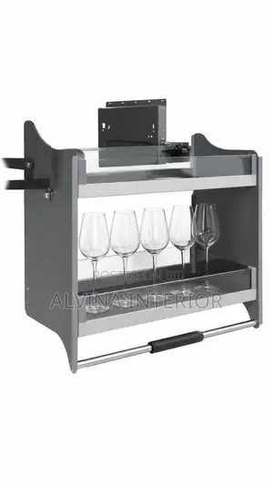 Pull Down Unit. GLASS/ WIRE